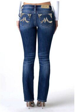 Miss Me Denim Brand Skinny Blue Low Rise Jeans JD1065S2 - Size 31